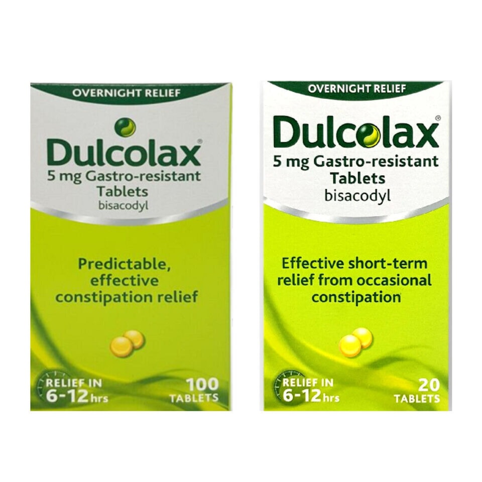 Dulcolax 5mg Tablets - 120 Count | Fast-Acting Constipation Relief Laxative theChemistonline