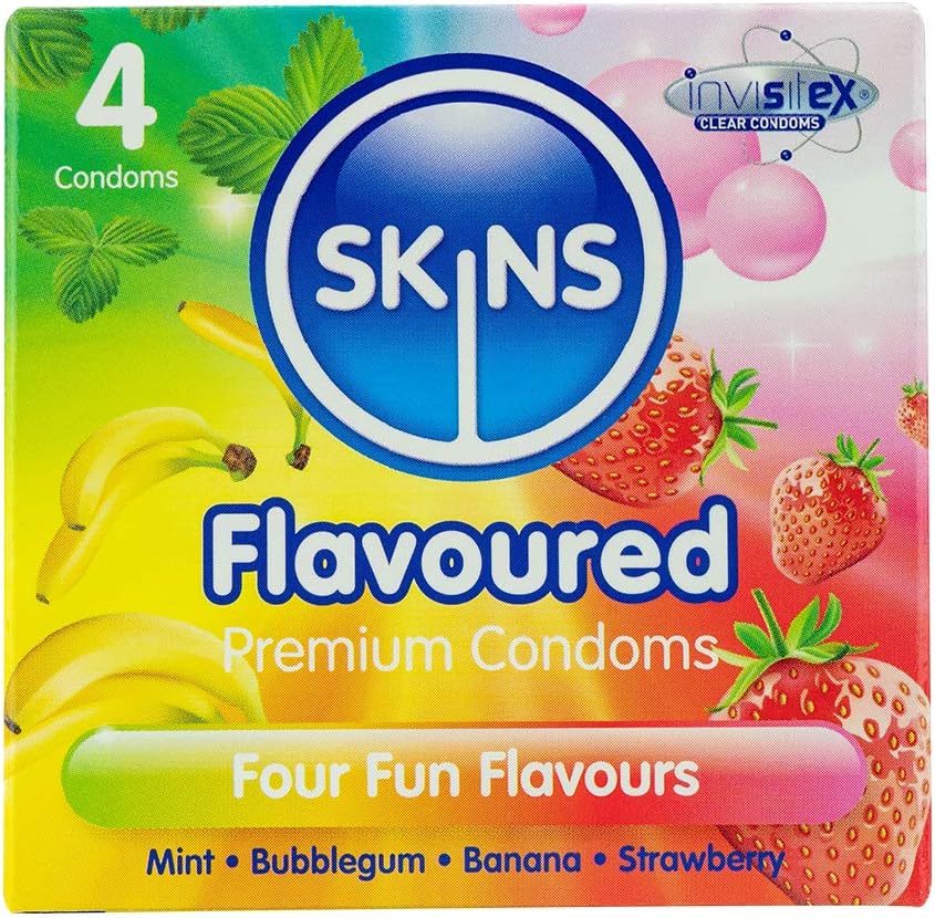 Skins Condoms - Flavoured Condom | 4 pack Condom |The chemist online