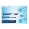 Avomin 25mg Tablets - 28 - (MAX 1 PER ORDER) Travel Sickness. theChemistonline