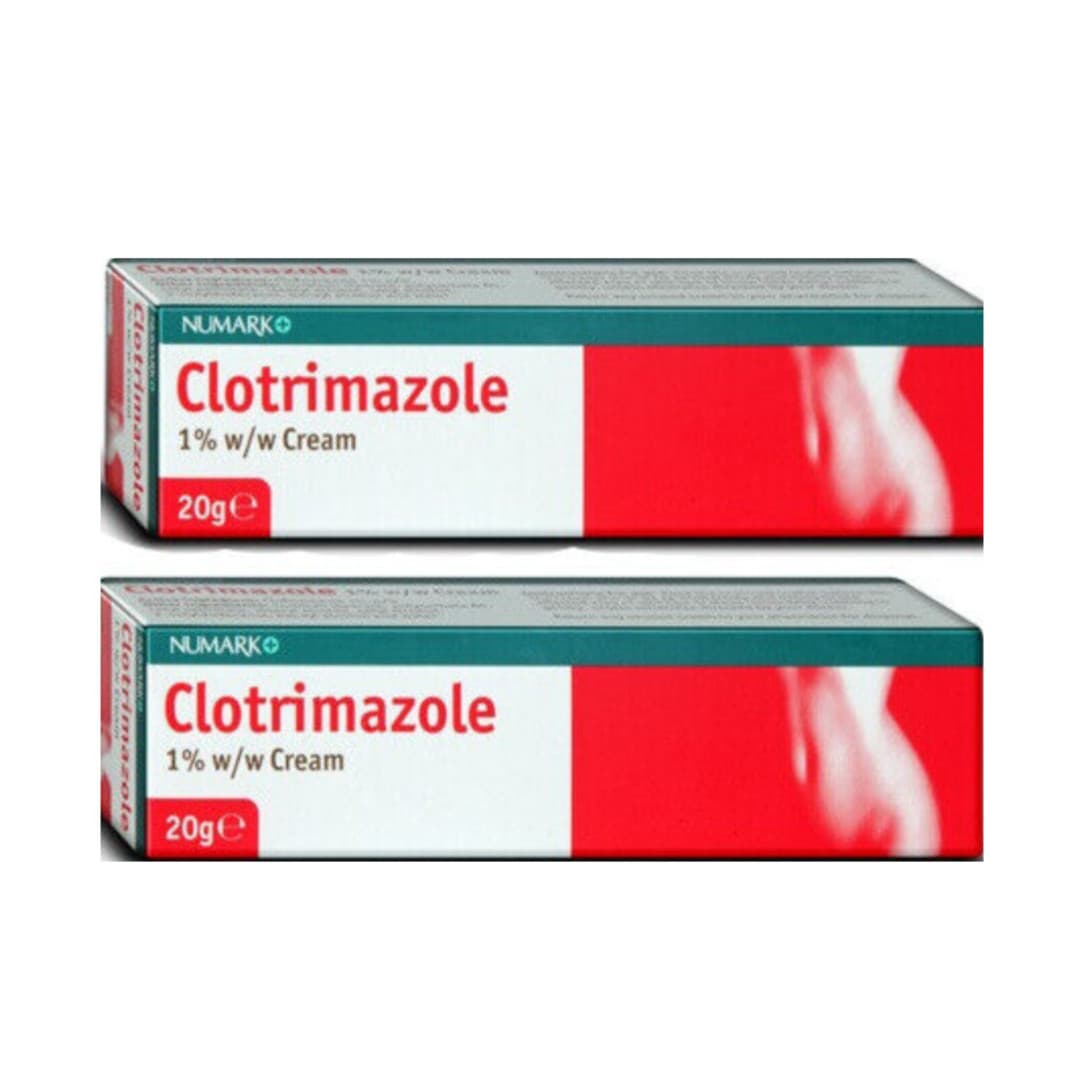 20g - Clotrimazole Cream 1% - Fungal Skin Treatment - Brand May Vary