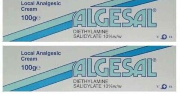 Algesal Local Analgesic Cream 100g - Lumbago, Fibrositis, Sciatica & Bruises