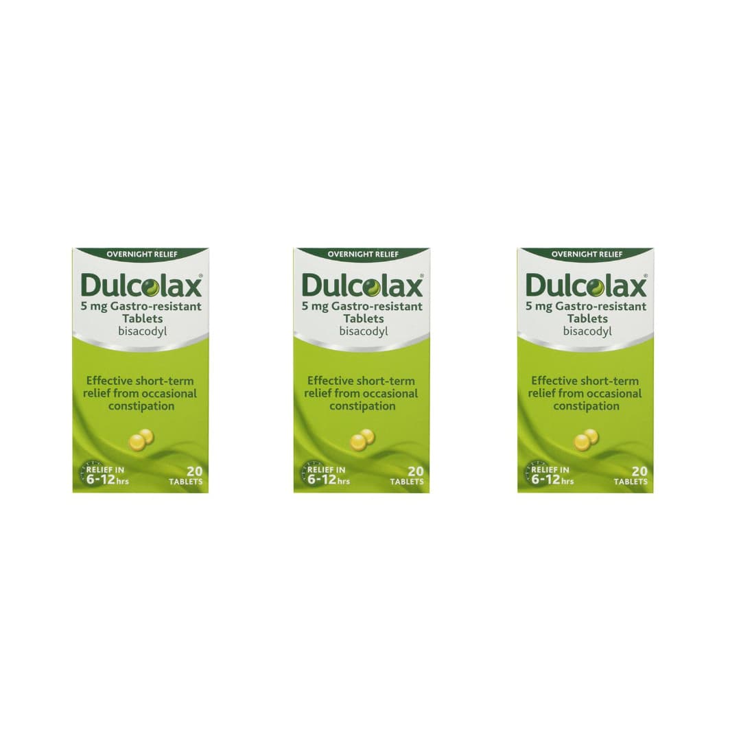 60 Dulcolax Tablets 5mg Bisacodyl Constipation Laxative Uk Pharmacy Stock