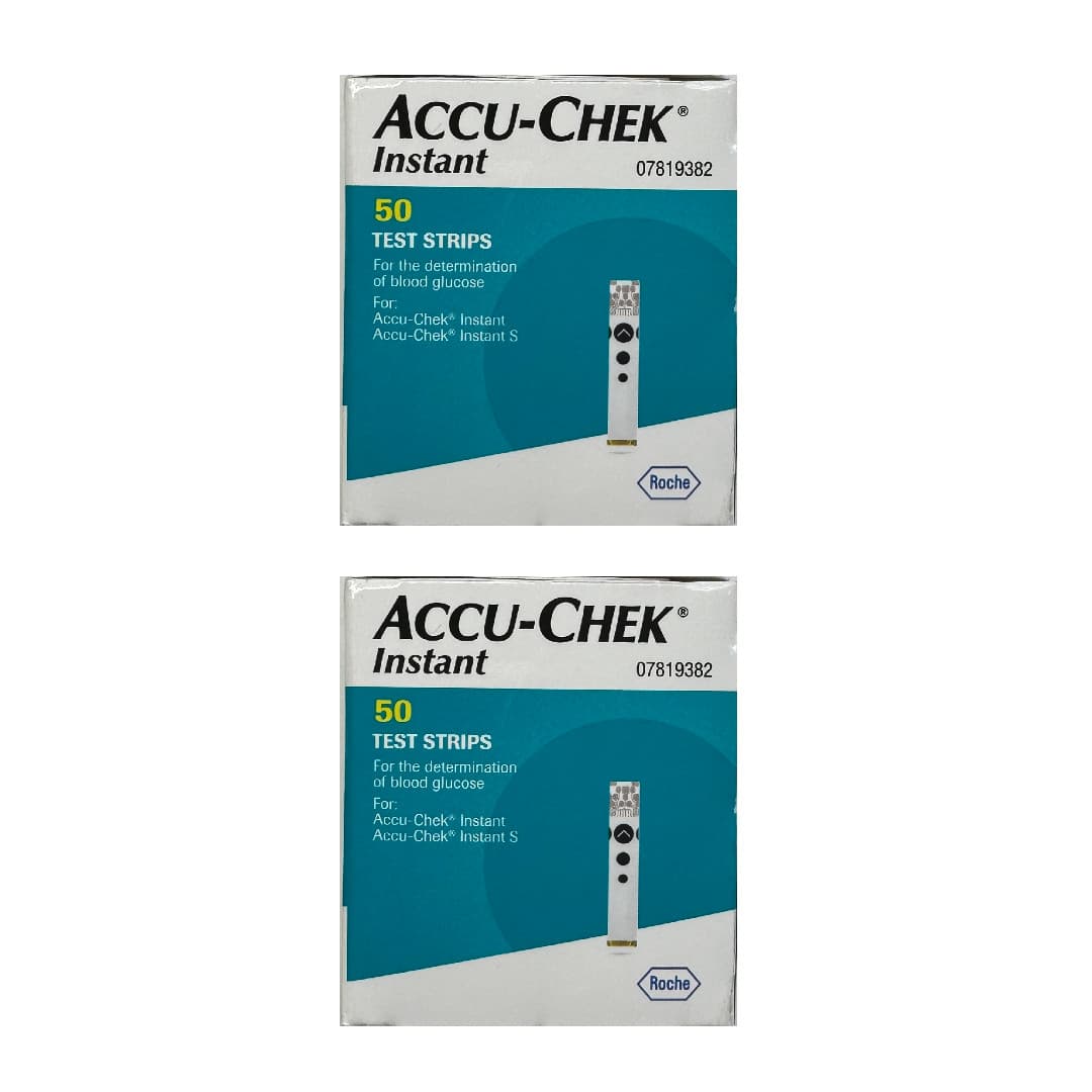 ACCU-CHEK INSTANT Glucose Blood Test Strips - 2x50 Strips