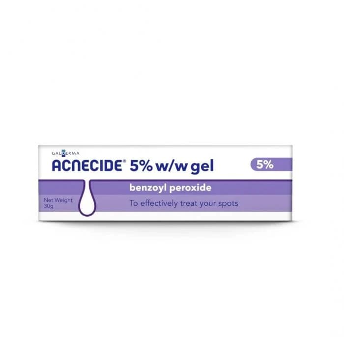 Acnecide Topical Aqueous Gel treats spots acne 5% 30g (P) Pharmacy Stock