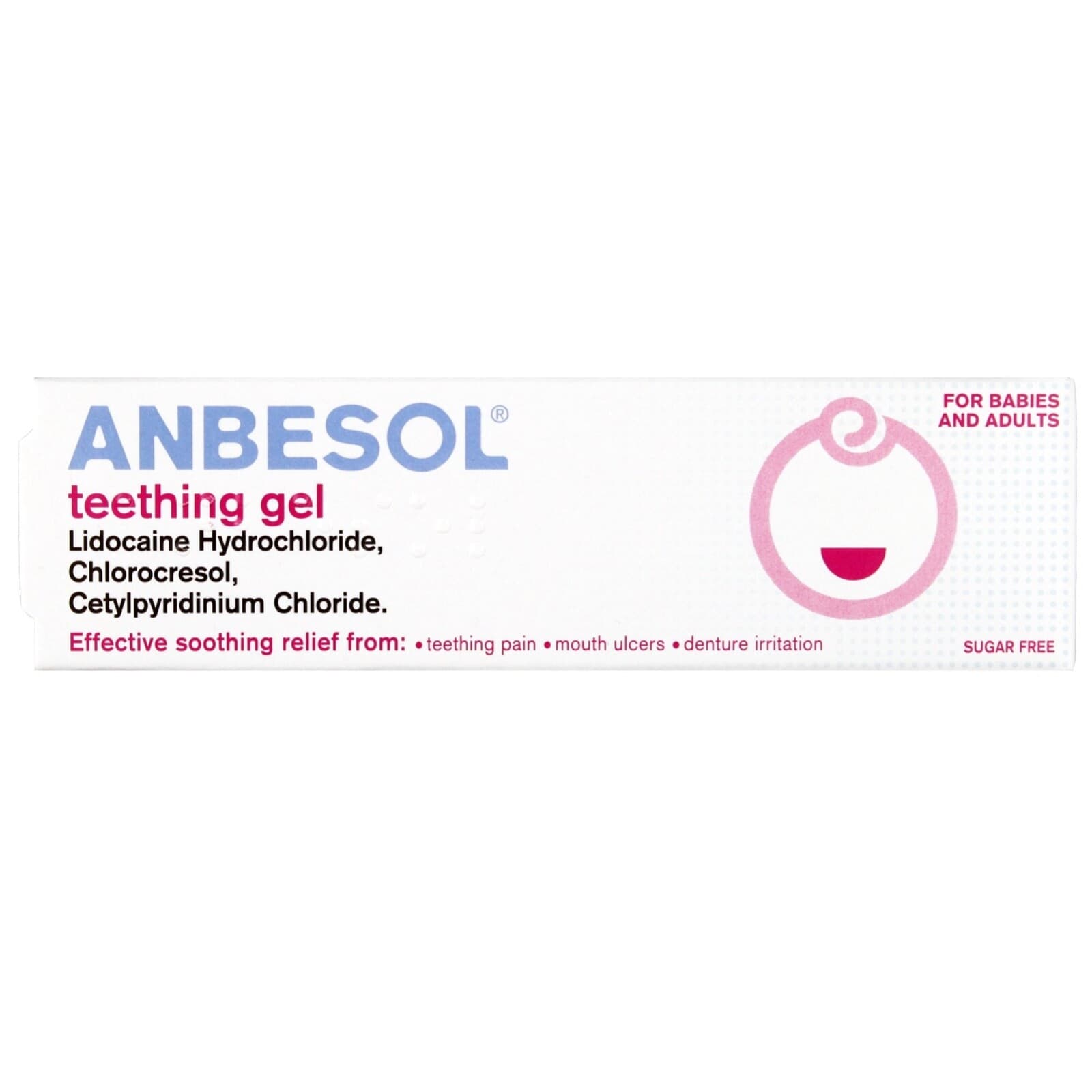 Anbesol Teething & Ulcer Gel - 10g SOOTHING & NUMBING Pain Relief UK Pharmacy