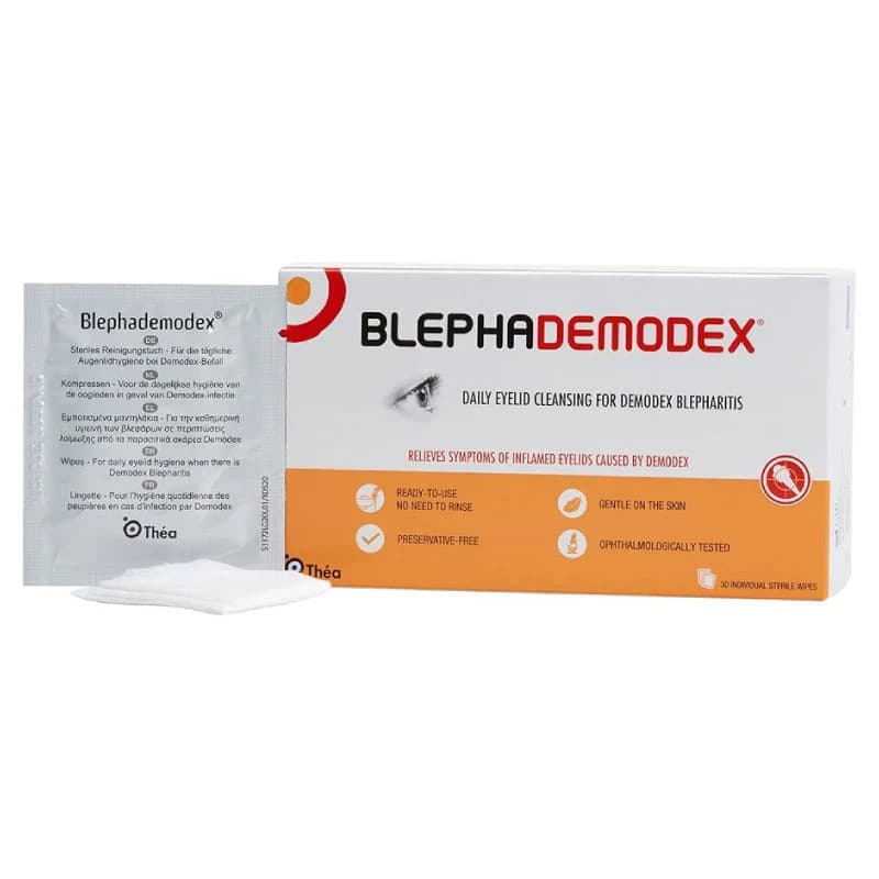 Blephademodex Sterile Cleansing Eye Wipes