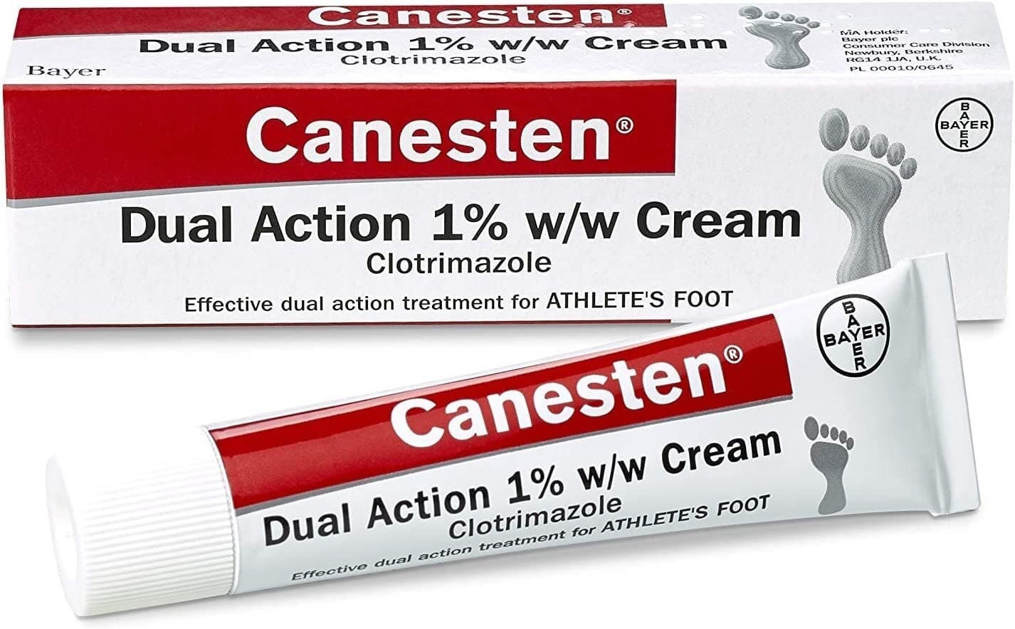 Canesten Dual Action Anti-Fungal Cream - 30g - athletes foot Pharmacy