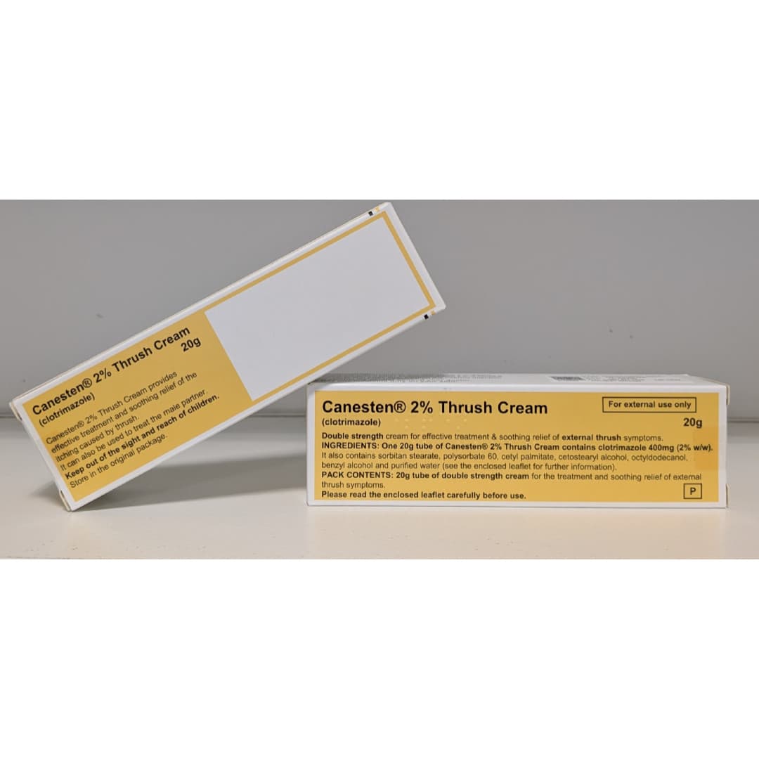 Canesten Thrush External Cream 2% For Men & Women. Relief from itching, soreness