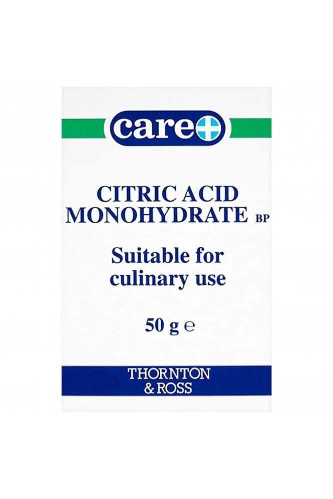 CARE Citric Acid Monohydrate BP - 50g Culinary & Cleaning Use (PHARMACY GRADE)
