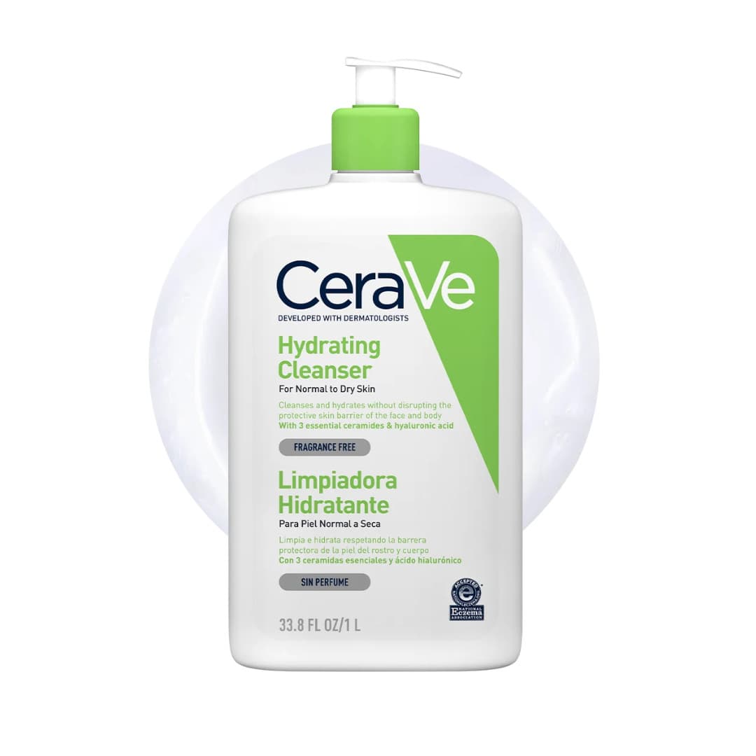 CeraVe Hydrating Cleanser for Normal to Dry Skin 236ml Size with Hyaluronic Acid