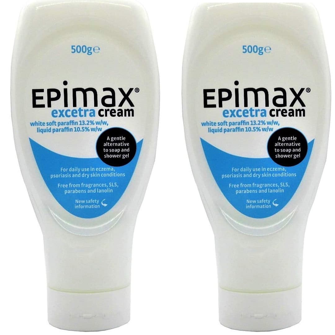 Epimax Excetra Cream 500g x 2- Eczema Psoriasis Dry Skin