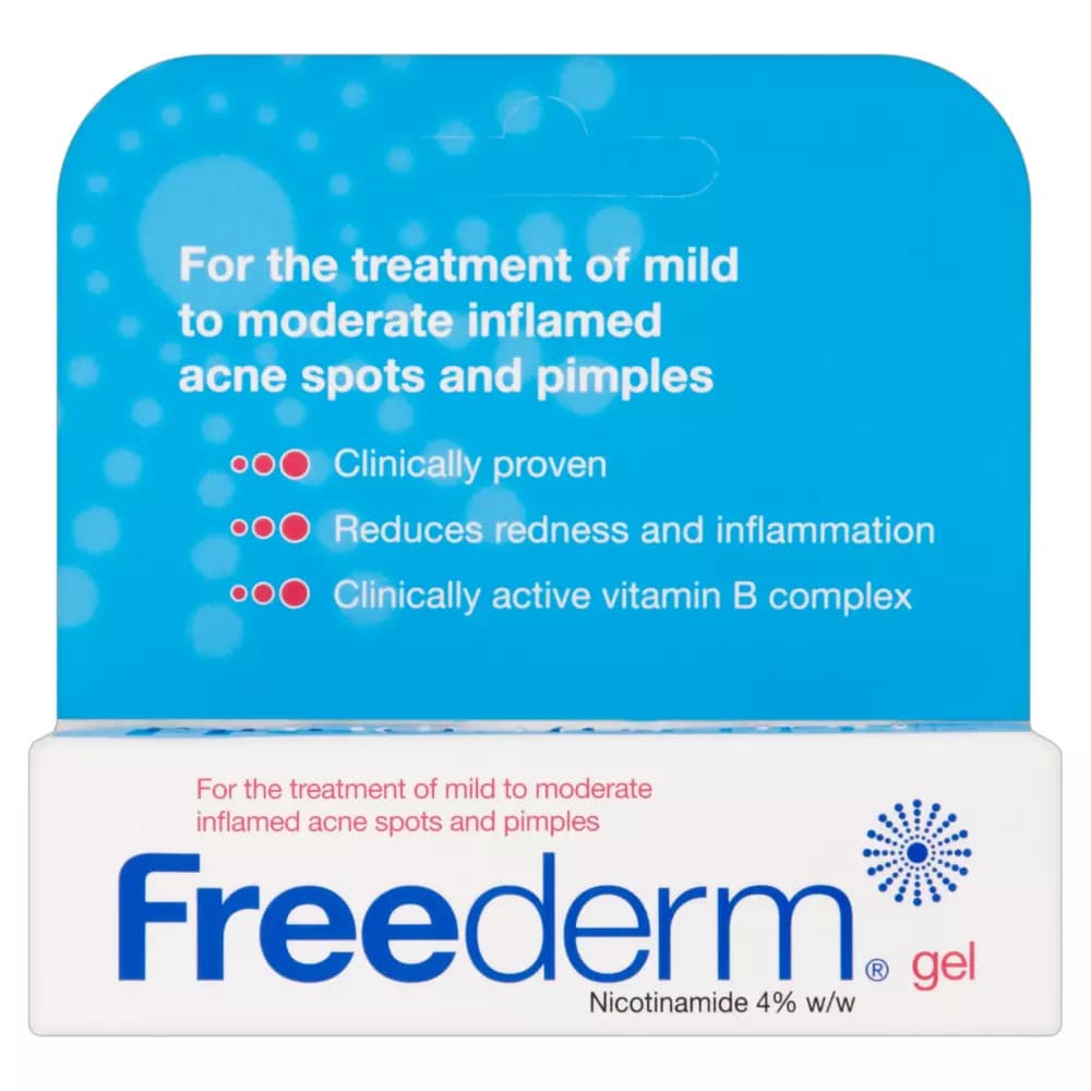 Freederm Nicotinamide 4% Gel For Treatment Of Acne Spots & Pimples 10 g