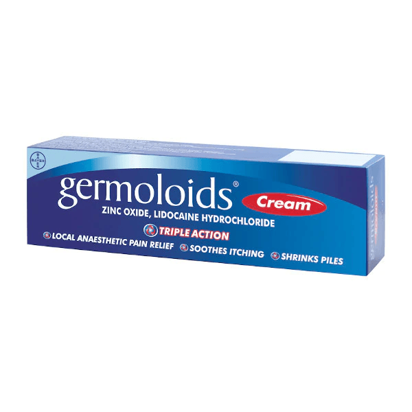 Germoloids Triple Action - 25g CREAM | SHRINKS Haemorrhoid Piles SOOTHING