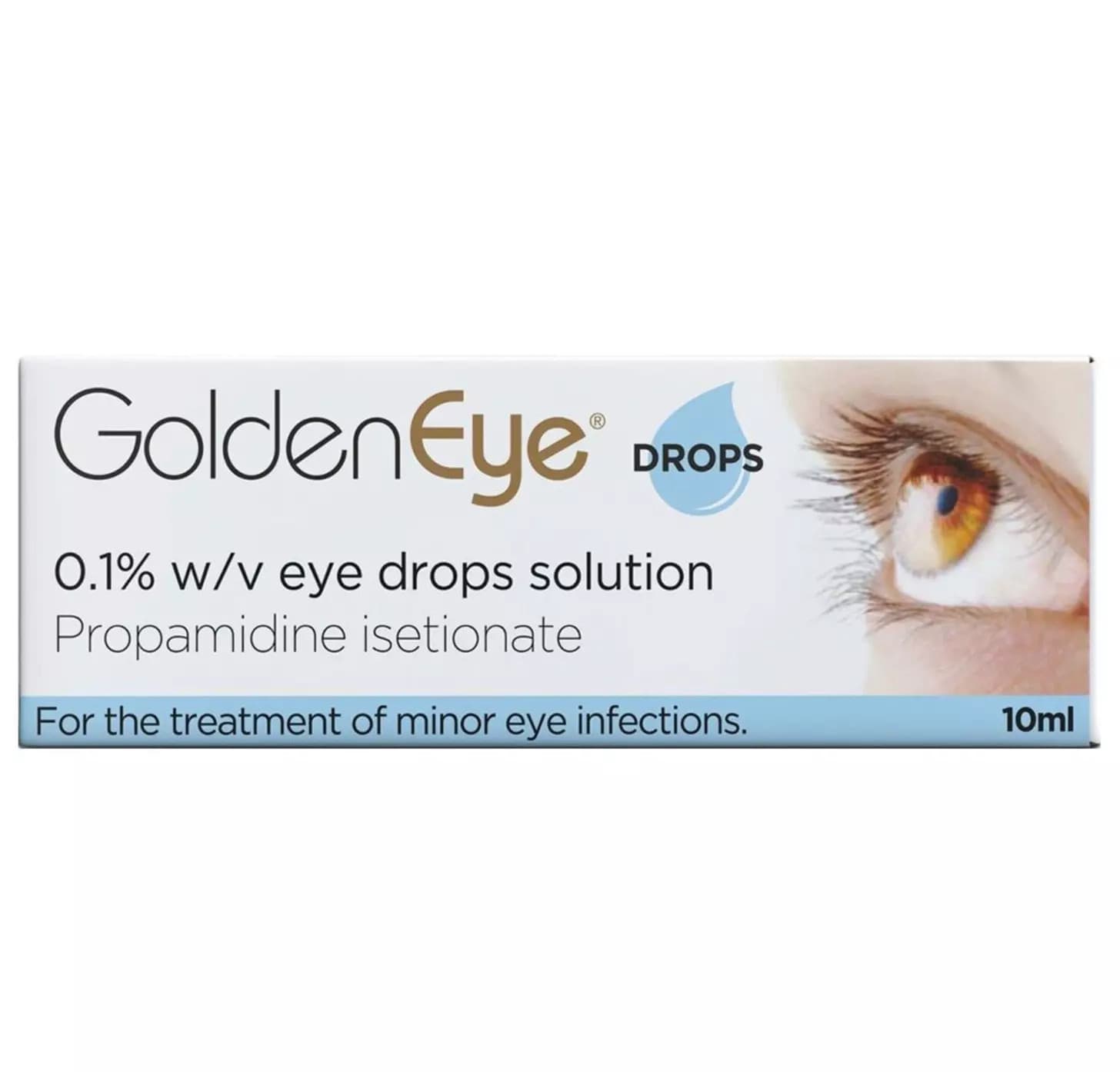 Golden Eye Drops - For The Treatment of Minor Eye Infections - 10ml