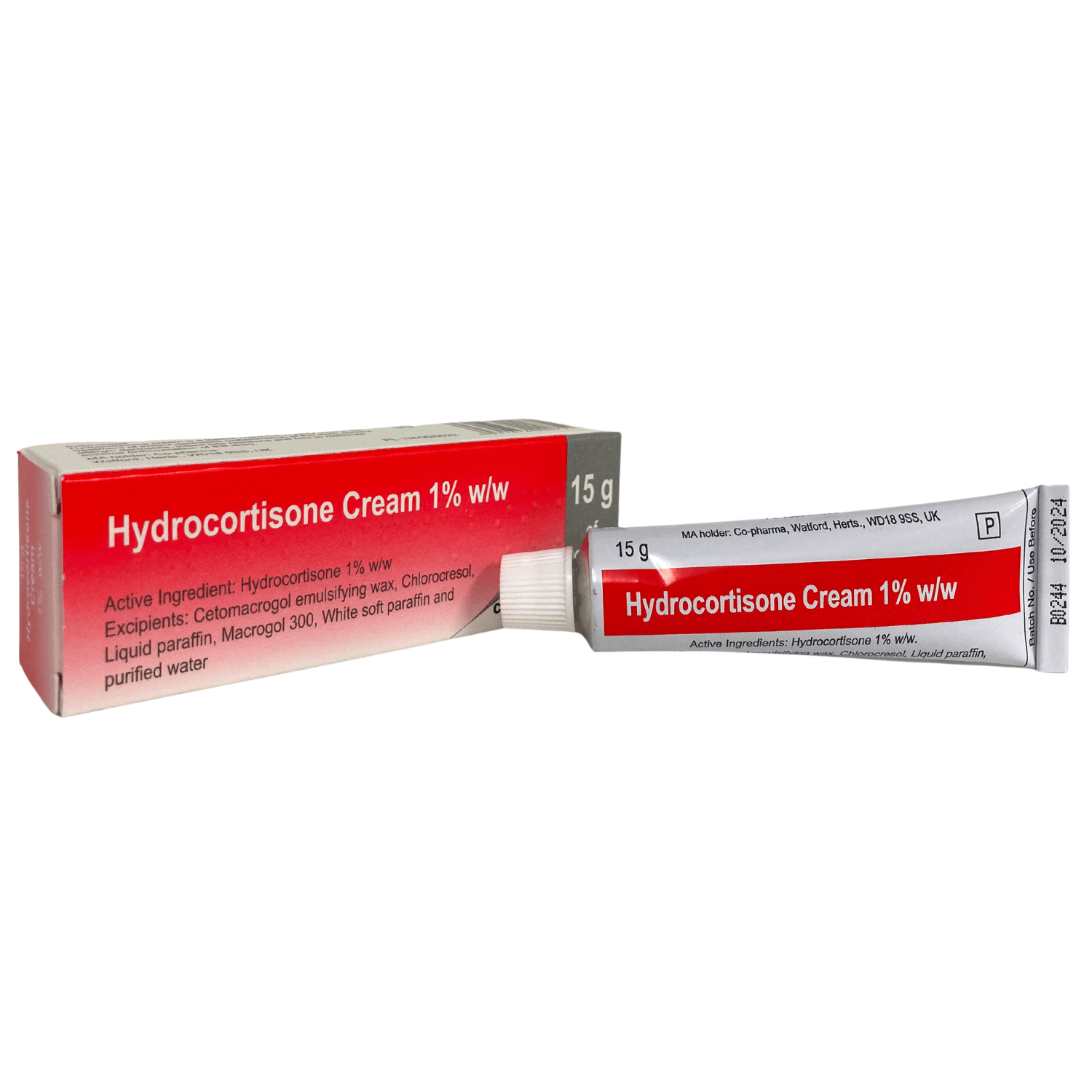 Hydrocortisone Cream 15g - Itching, Irritated Skin, Insect Bites