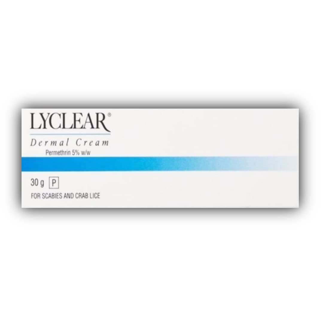 LYCLEAR DERMAL CREAM 30g - Premthrin 5% - Scabies & Crab Lice Treatment