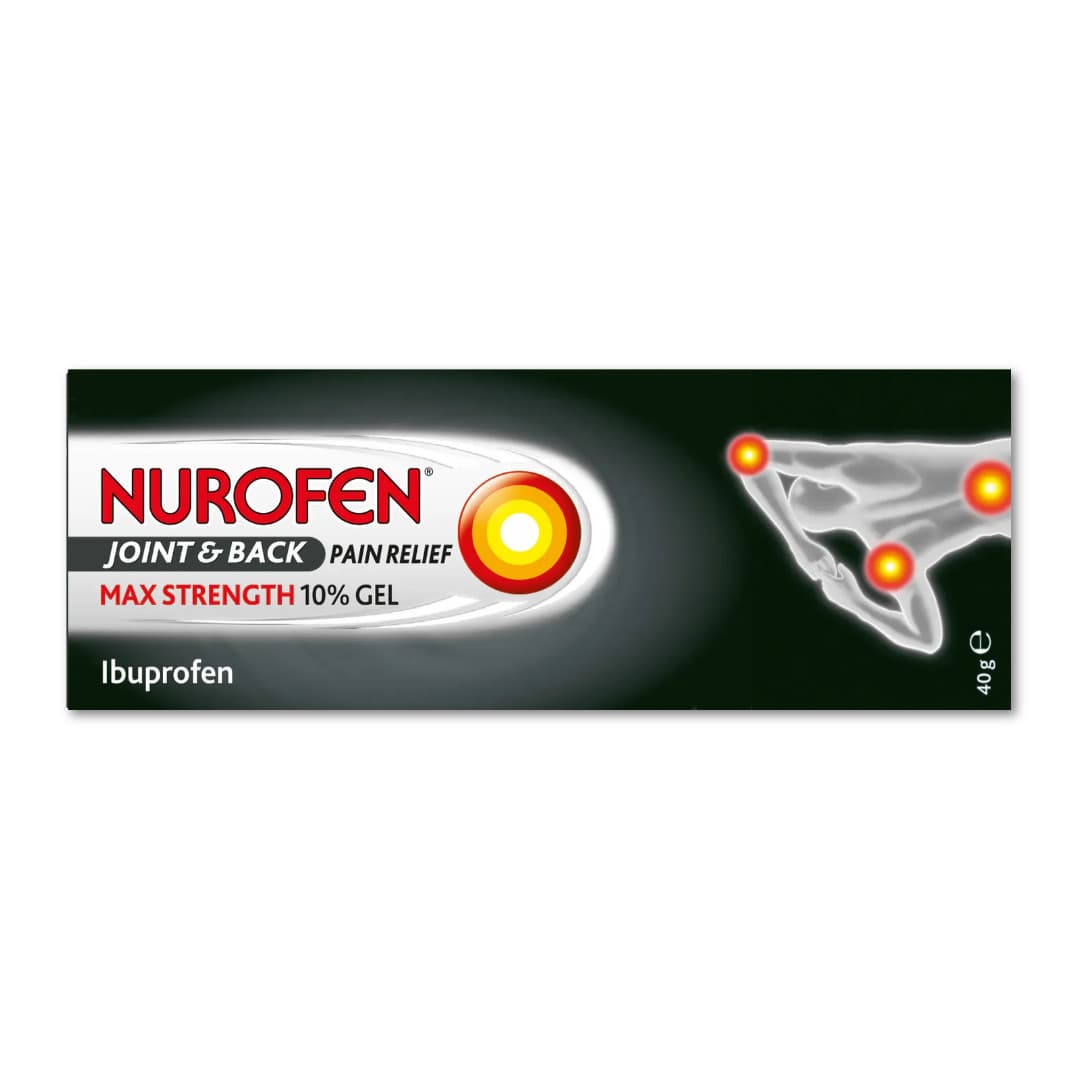 Nurafen Joint & Back Pain Relief 10% Gel 40g