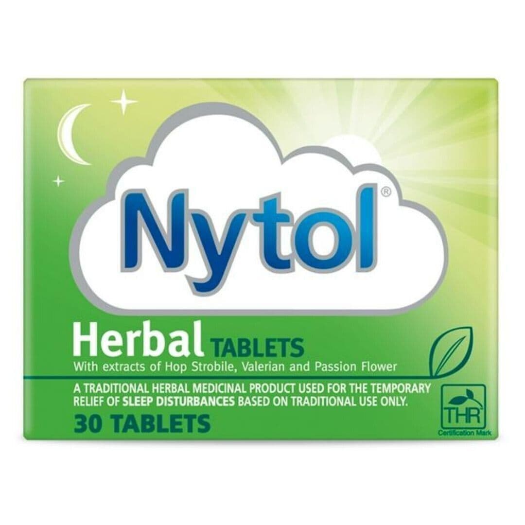 Nytol Herbal Good Sleep Aid Tablets - Insomnia Sleeping Natural - 30 Tablets