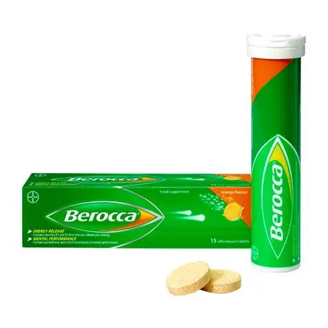 Berocca Energy Orange Flavoured Effervescent Tablets