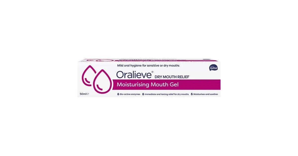 Oralieve Moisturising Mouth Gel 50ml - Dry Mouth Relief - Mild Oral Hygiene