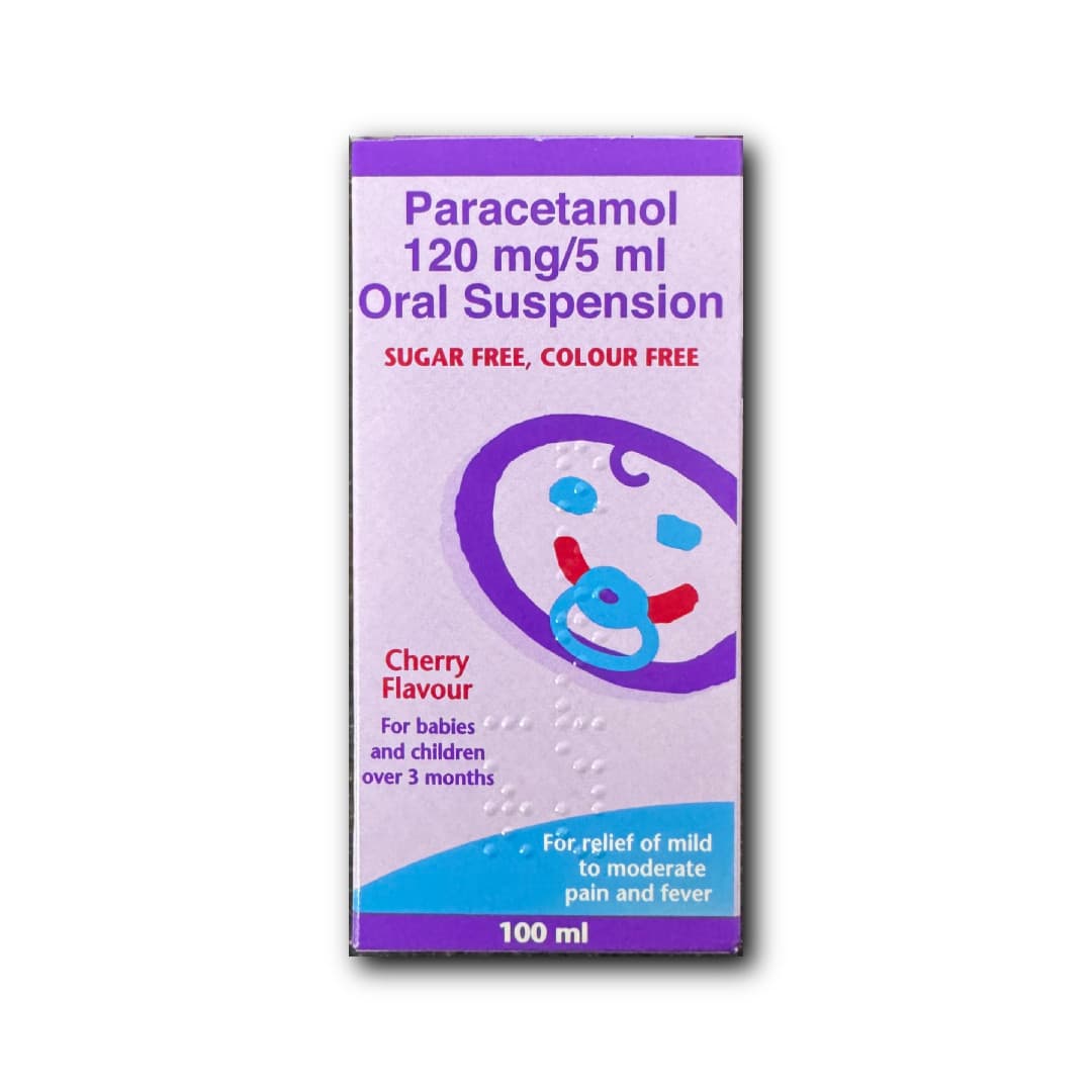 Paracetamol 120mg/5ml Liquid 100ml - Brand May Vary
