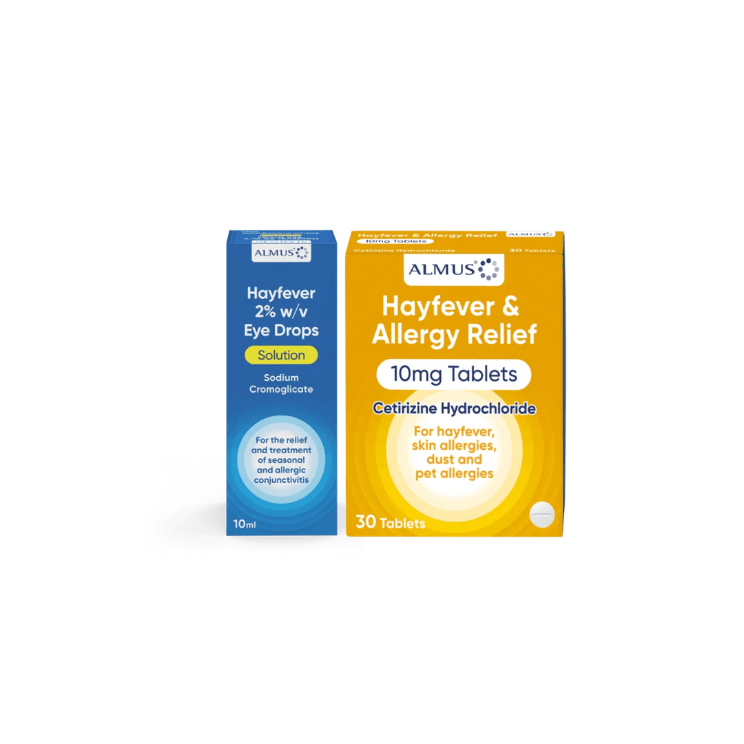 Hayfever Relief Bundle – 30 Tablets & 10ml Eye Drops
