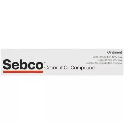 Sebco Coconut Oil Ointment 100g Treat Dandruff Dry Scaly Skin Disorders