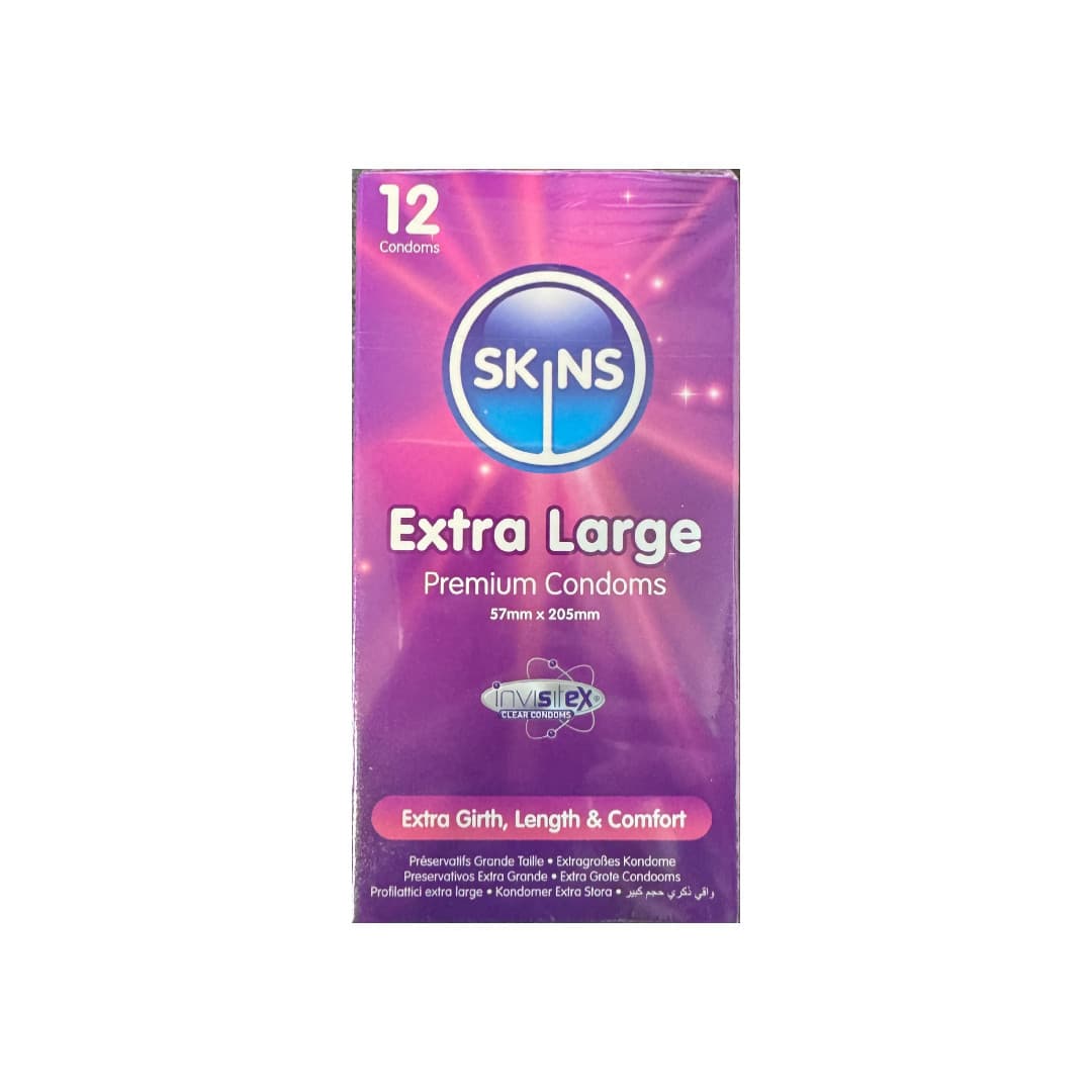 Skins Extra Large Condoms- 12 Condoms