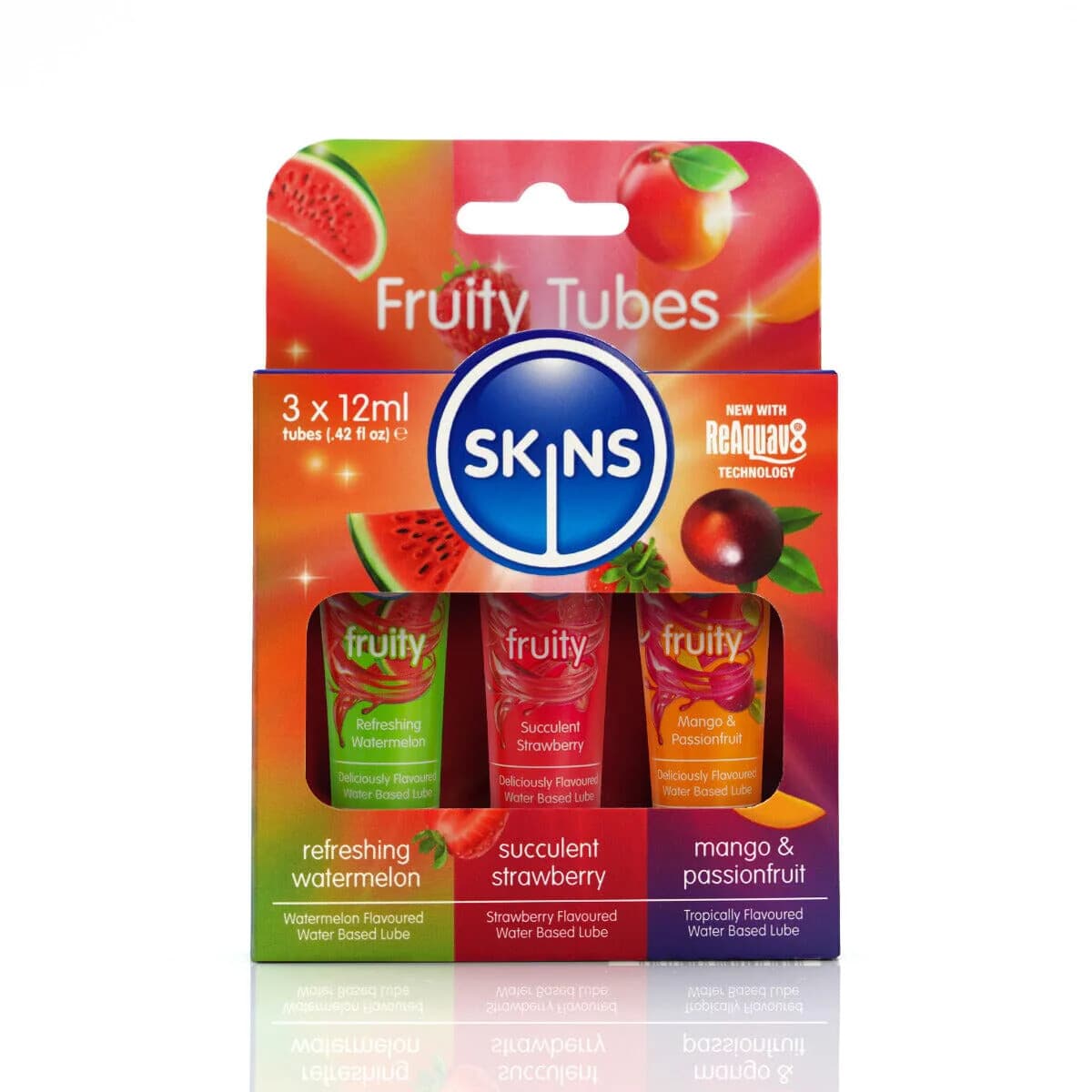 Skins Fruity Sensation Lube 3 x 12ml Tubes Sampler