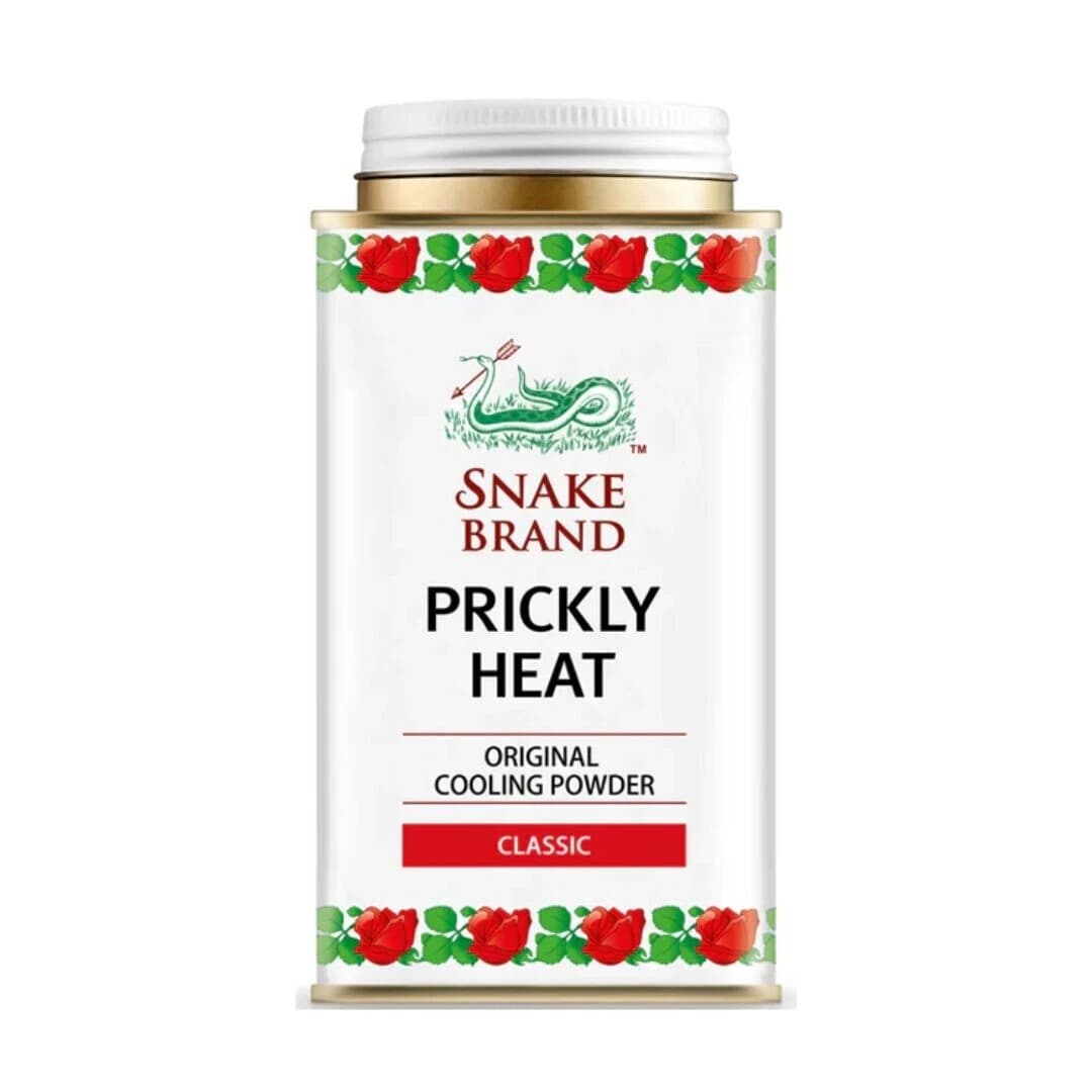 Snake Brand Prickly Heat Classic Cooling Powder-140g Cooling Relief