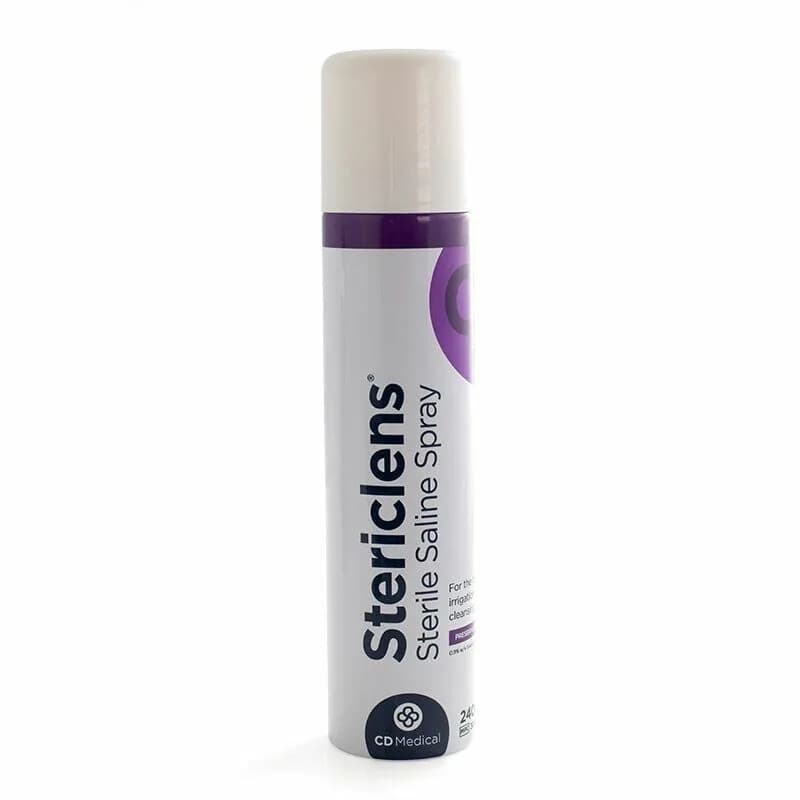 Stericlens Saline Solution Can Spray 240ml Irrigation & Cleansing of Wounds