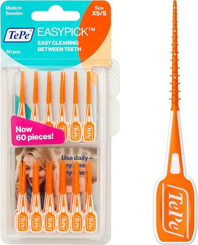 TePe EasyPick Interdental Brushes Orange Size X-Small/Small (60)