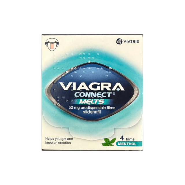 Viagra Connect Melts 50mg Orodispersible Films – Fast-Dissolving Sildenafil for Erectile Dysfunction