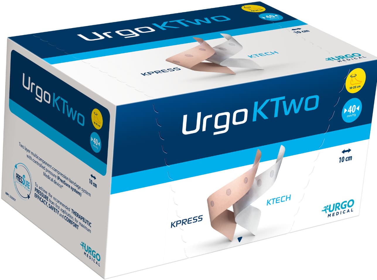 Urgo KTwo - Compression Bandage With Urgo Start 18 to 25cm ( 10 cm )