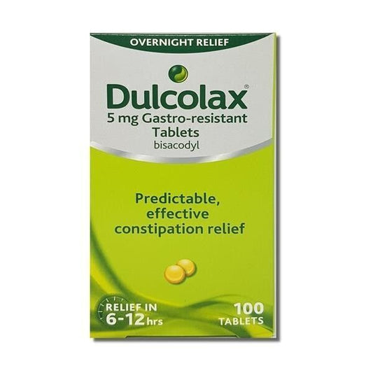 100 Dulcolax Tablets 5mg Bisacodyl