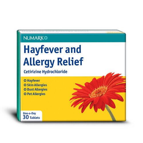 Cetirizine 10mg Hayfever Tablets - 30 Count | Non-Drowsy Allergy Relief Antihistamine