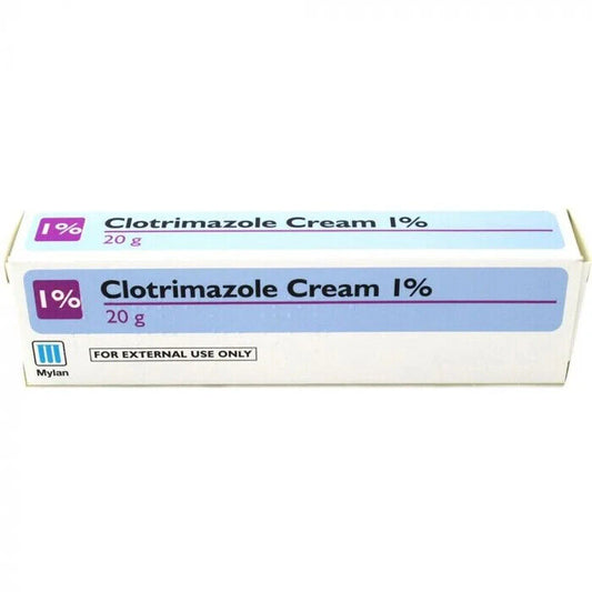 3x Clotrimazole Cream 1% - 20g - Thrush Nappy Rash Ringworm Athletes Foot Sweat.