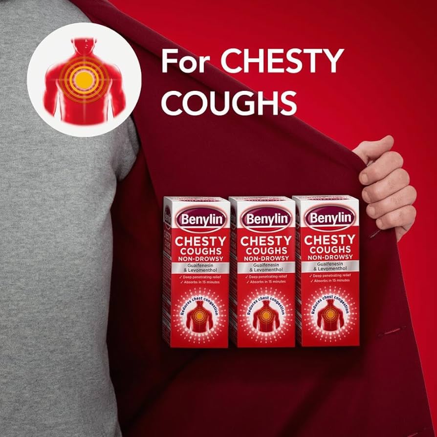 Benylin Chesty Coughs Original - 300ml | Effective Relief for Chesty Coughs