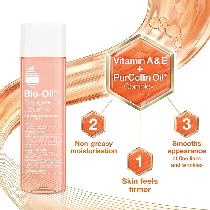 Bio-Oil Skincare Oil - 125ml | Enhances Scars, Stretch Marks, and Skin Tone