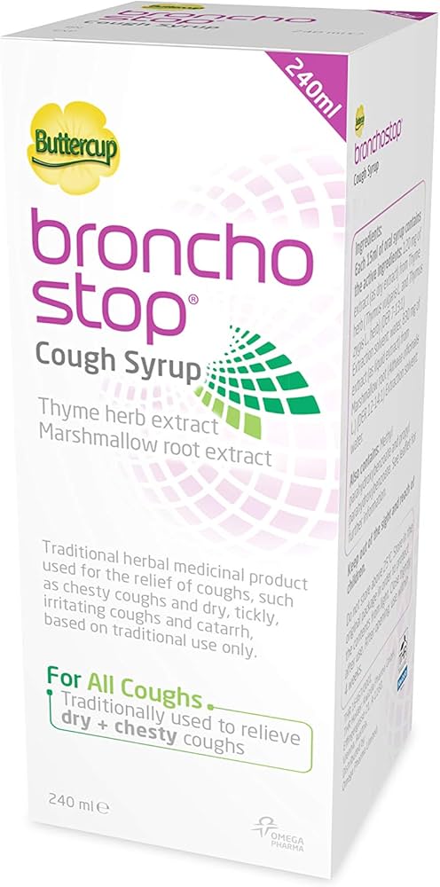 BronchoStop Cough Syrup - 240ml | Herbal Relief for Any Type of Cough