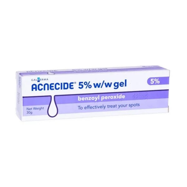 Acnecide 5% Gel - 30g | Effective Acne Treatment with Benzoyl Peroxide