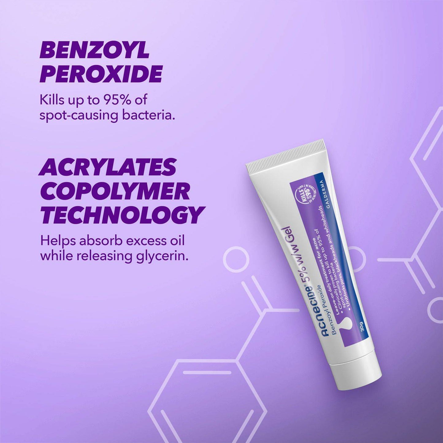 Acnecide 5% Gel - 30g | Effective Acne Treatment with Benzoyl Peroxide