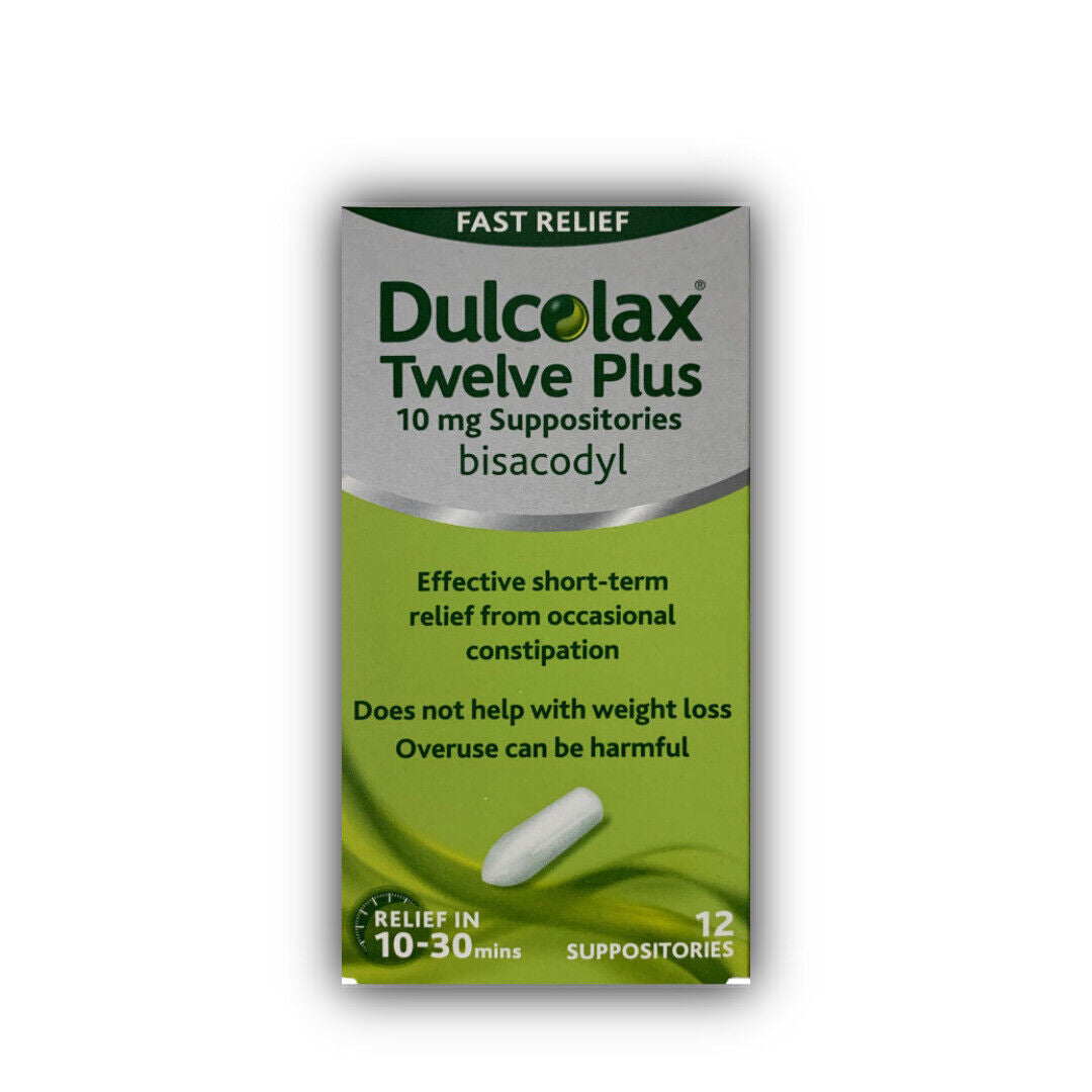 Dulcolax 10mg Suppositories - 12 (Max 4 per order)