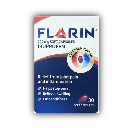 Flarin Ibuprofen 200mg Soft Capsules - 30 - Ibuprofen Capsule