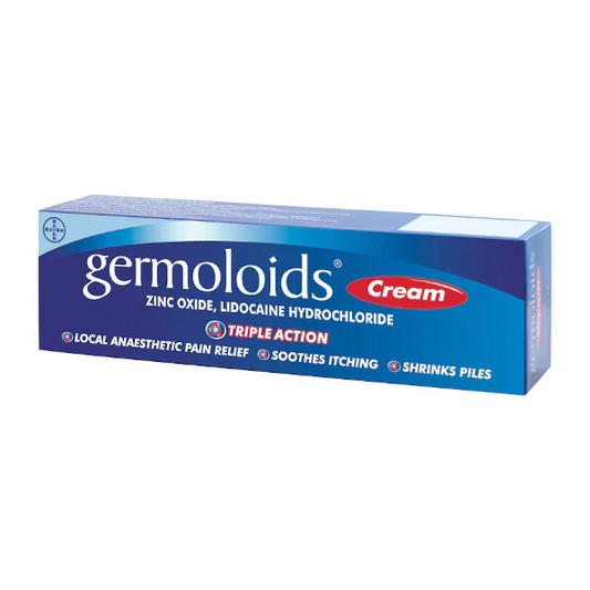 Germoloids Triple Action - 25g CREAM | SHRINKS Haemorrhoid Piles SOOTHING GSL