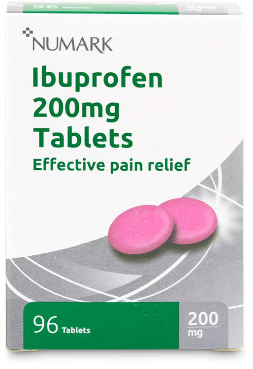 Ibuprofen 200mg Tablets - 96 Tablets UK Pharmacy (Brands Vary) SHORT EXPIRY