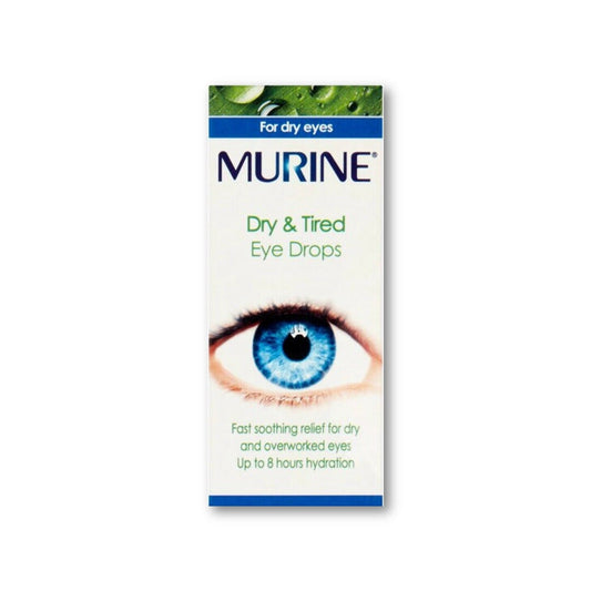 Murine Dry & Tired Eye Drops 15ml - Irritated Eyes 8 Hour Comfort - theChemistonline 