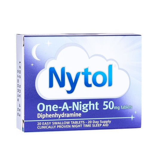 NYTOL ONE-A-NIGHT 50MG TABLETS (20 TABLETS) (MAX ONE PACK PER ORDER) Pharmacy