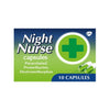 Night Nurse 10 Capsules All in One for Cold/Flu Relief ( Max 1 Box ).