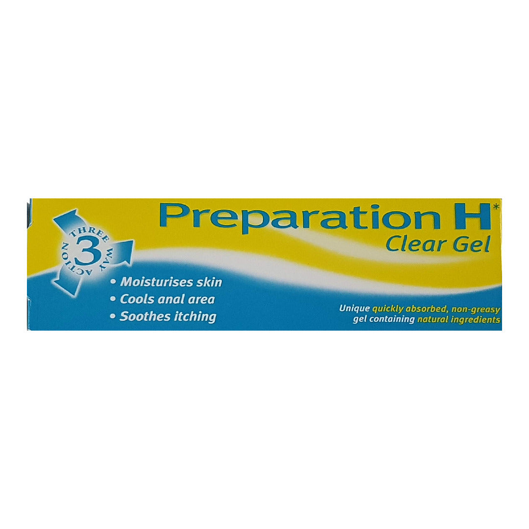 Preparation H 3 Way Action Clear Gel - 50 grams Piles Treatment UK Pharmacy GSL.